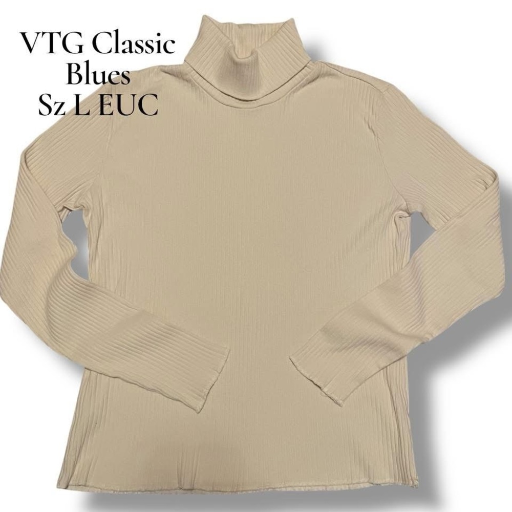 💙4/$28💙 Quality Vintage Beige Turtleneck